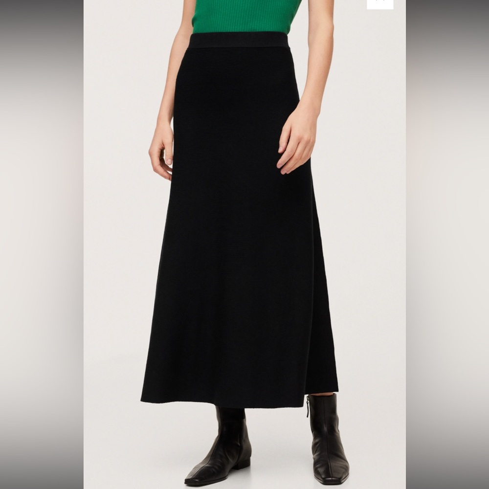 Mango long knitted skirt